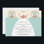 Invitación Novias y damas de honor Noche Luncheon (costa)<br><div class="desc">Hay muchas opciones de color disponibles para este diseño. Si necesitas tarjetas RSVP, tarjetas de gabinete, mapas, tarjetas de recepción o cualquier otro producto que coincida con este diseño, contacta conmigo. Estoy feliz de crear cualquier producto que te guste para que coincida con este diseño. Puedo igualar tu esquema de...</div>