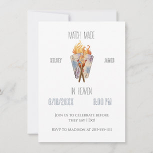Invitación Novio de Match Made in Heaven Party