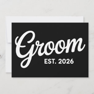 Invitación Novio Est 2026 Preparación de Boda Combinada