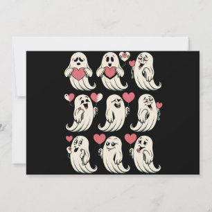 Invitación Novio Fantasma Lindo Corazón Día de San Valentín D