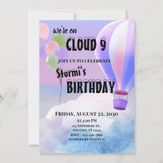 Invitación Nube 9