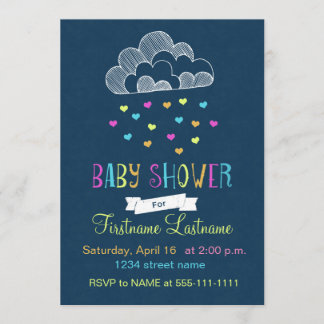 Invitación Nube de amor de Baby Shower