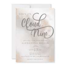 Nubes acuarelas | Moderna Ducha de Novias