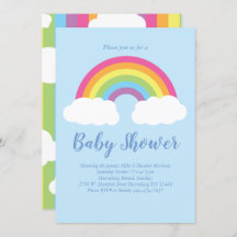 Nubes Baby Shower Rainbow Pastel