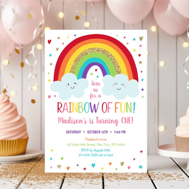 Invitación Nubes de arcoiris tridas (Subido por el creador)