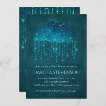 Nubes de lluvia esparcen | Moody Verde azulada Bab