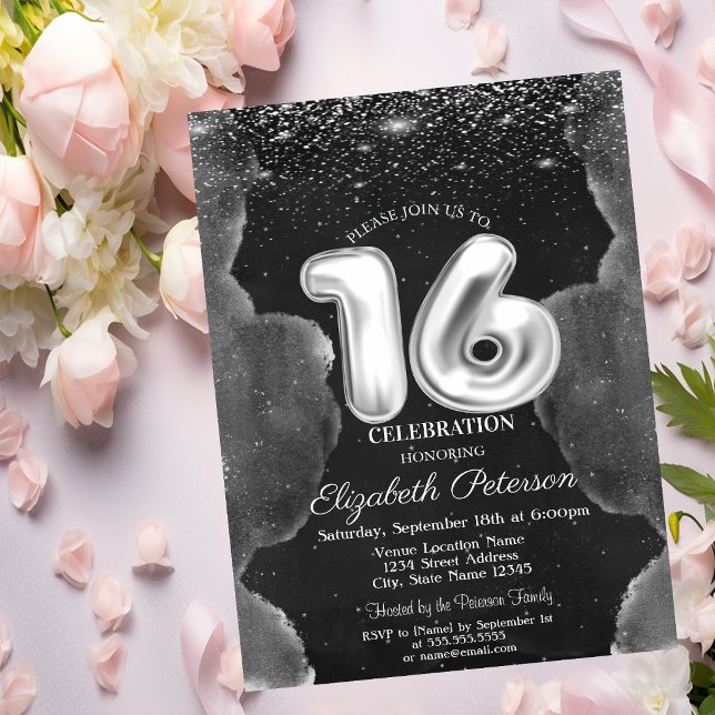 Invitación Nubes Místicas Estrellas Dulces 16 (Subido por el creador)