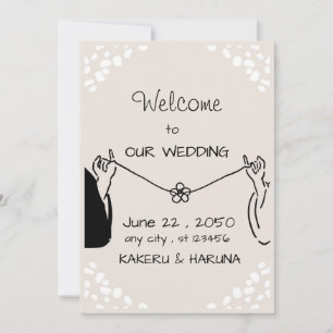 Invitación Nudo de Pareja Romántica Elegante