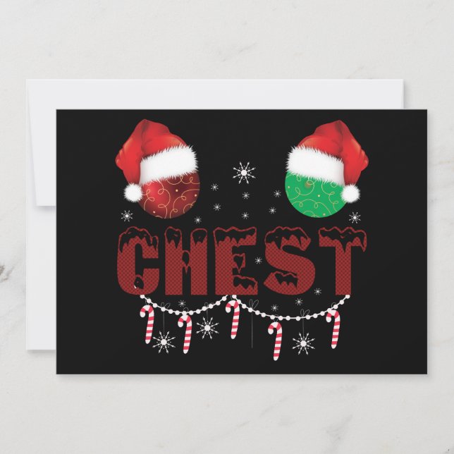 Invitación Nueces de Navidad de Parejas de Navidad Coincident (Anverso)
