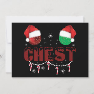 Invitación Nueces de Navidad de Parejas de Navidad Coincident