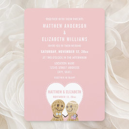 Invitación Nueces Lindas el Uno del Otro Rosa Compromiso de B
