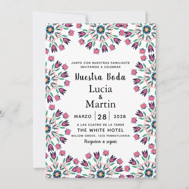 Invitación Nuestra Boda (Anverso)