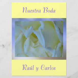 Invitación - Nuestra Boda - Amarilla y Azul