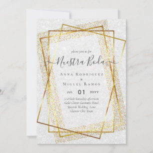 Invitación Nuestra Boda Bilingual