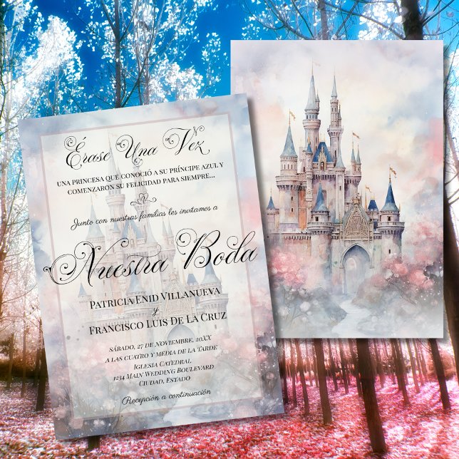 Invitación Nuestra Boda de Cuento de Hadas Castillo Matrimoni (Subido por el creador)