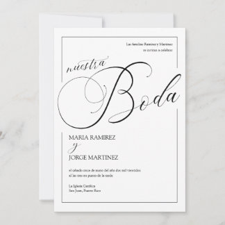 Invitación Nuestra Boda_Elegant Boda Español