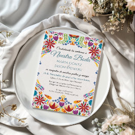 Invitación Nuestra Boda Flowers Botanical Spanish Wedding