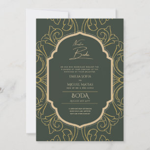 Invitación Nuestra Boda GOLD Frame España Wedding INVITE