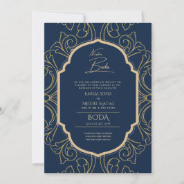 Invitación Nuestra Boda GOLD Frame España Wedding INVITE