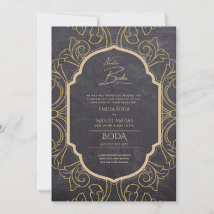 Invitación Nuestra Boda GOLD Frame España Wedding INVITE