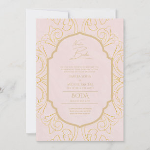 Invitación Nuestra Boda GOLD Frame España Wedding INVITE