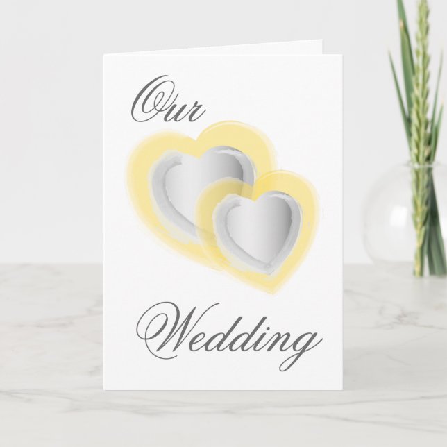 Invitación Nuestra boda - modificada para requisitos (Anverso)