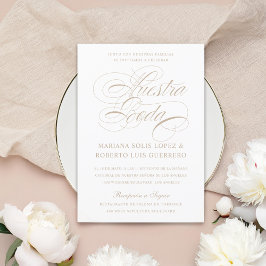 Invitación Nuestra Boda Tan Boda