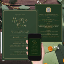 NUESTRA BODA VERDE ORO RSVP MENU DETALLE QRCode