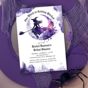 Invitación Nuestra Bruja se Casa Regalo de Despedida de Solte
