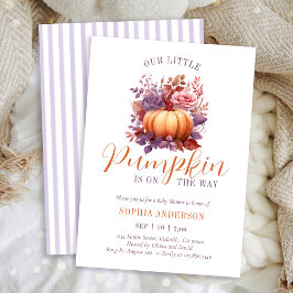 Invitación Nuestra Calabaza Pequeña Está En Camino De Baby Sh