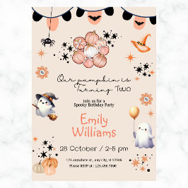 Invitación Nuestra calabaza se está convirtiendo en fiesta de