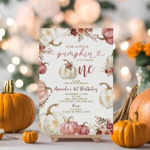 Invitación Nuestra Calabaza Se Está Tornando Una Calabaza De