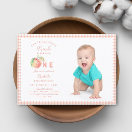 Invitación Nuestra dulce chica es foto de un bebé por cumplea