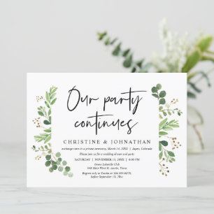 Invitación Nuestra fiesta continúa, Celebración de fuga de no