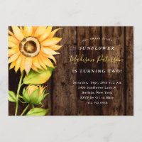 Nuestra fiesta de cumpleaños de flor de girasol ru