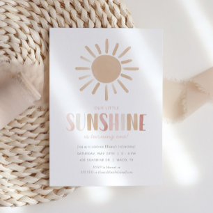 Invitación Nuestra fiesta de cumpleaños del Chica Little Suns