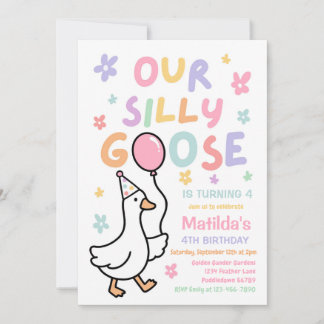 Invitación Nuestra fiesta de cumpleaños pastel de la niña Sil