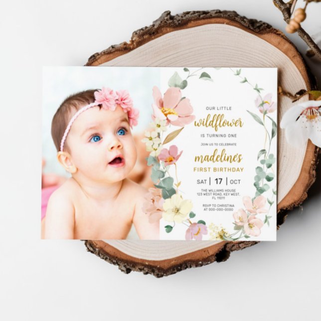 Invitación Nuestra flor silvestre se está convirtiendo en un  (Subido por el creador)