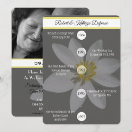 Invitación "Nuestra historia de amor" Boda promete una invita