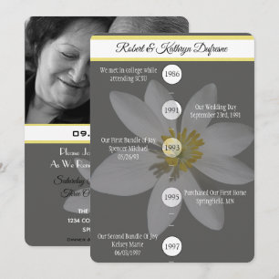 Invitación "Nuestra historia de amor" Boda promete una invita