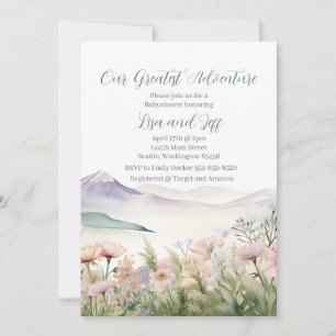 Invitación Nuestra mejor ducha de bebé de aventura