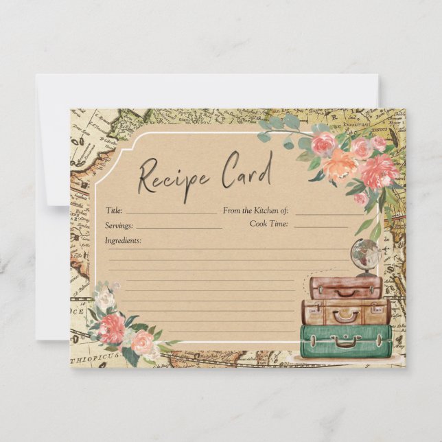 Invitación Nuestra mejor receta de aventuras (Anverso)