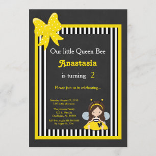 Invitación Nuestra pequeña abeja reina