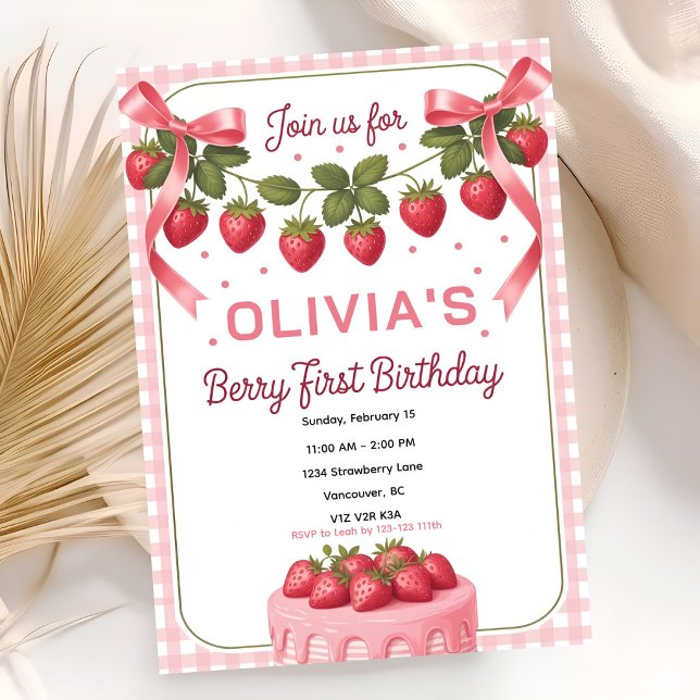 Invitación Nuestra Pequeña Baya Cumple Uno (Subido por el creador)