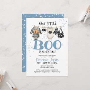Invitación Nuestra Pequeña Boo Está a Punto de Llegar Fiesta 