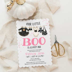 Invitación Nuestra Pequeña Boo Está a Punto de Llegar Fiesta
