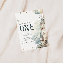 Invitación Nuestra pequeña bruja asistente es una