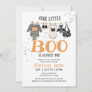 Invitación Nuestra Pequeña Calabaza Está a Punto de Llegar Ba