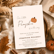 Nuestra Pequeña Calabaza Está En Camino Baby Showe