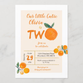 Invitación Nuestra pequeña corbata es dos cumpleaños